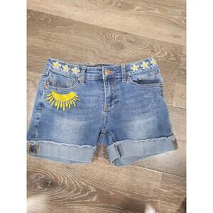 Vigoss Girls Embordered Butterfly‎ Denim Jean Shorts size 14 #6